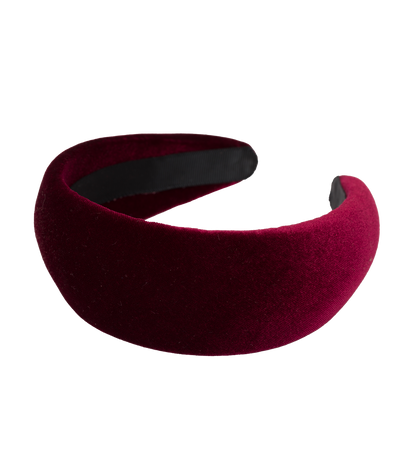 SESTRI HEADBAND -- CRIMSON VELVET